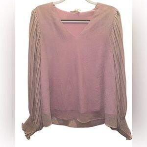 Entro Pink V-Neck Women's Top